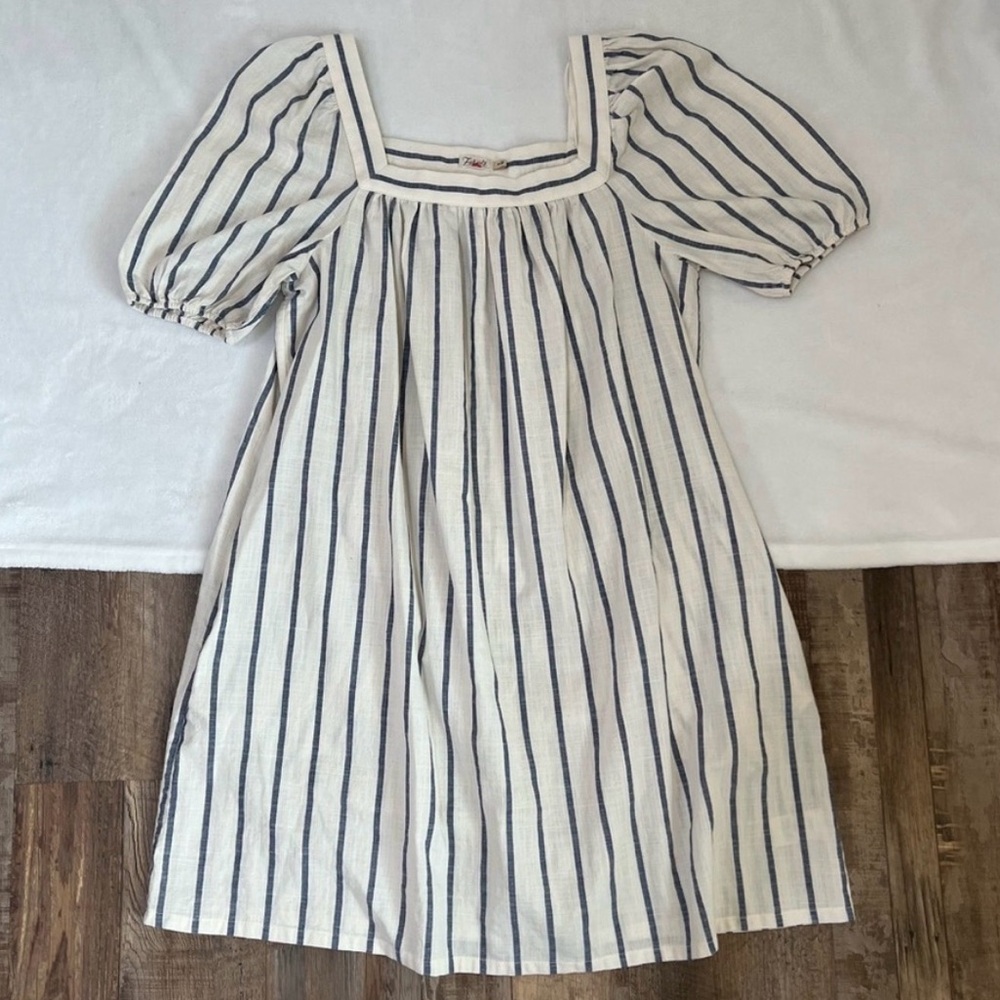 Faherty Phoenix Dress Striped Mini A-Line Puff Sleeve Square Neckline
Preppy Md - Picture 8 of 11